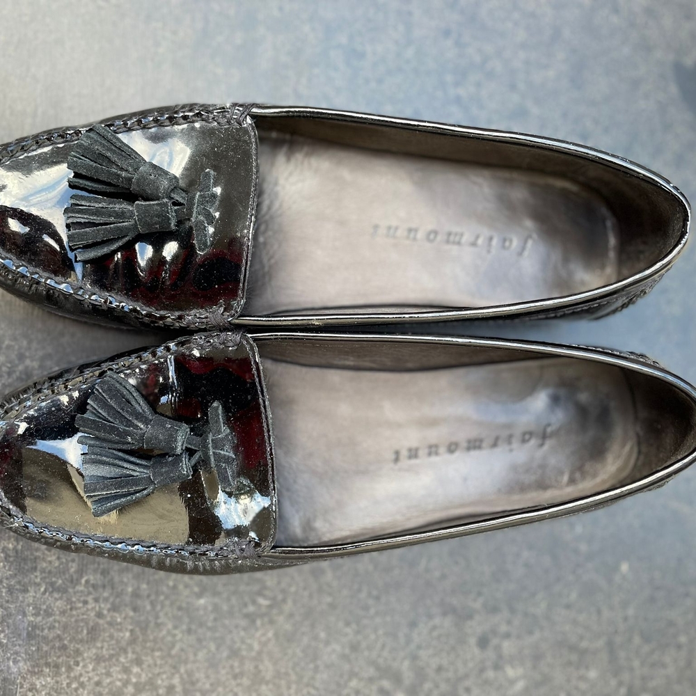 Black Tassel Loafers for Women